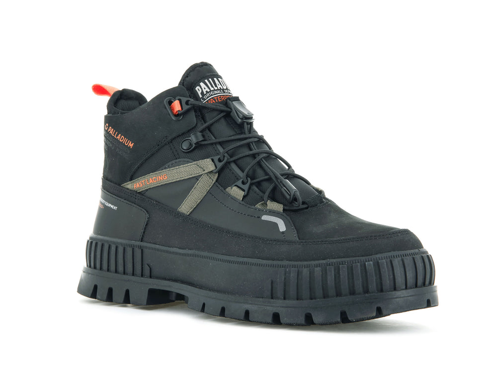 Zapatos Altas Palladium PALLASHOCK TRAVEL WP+ Mujer Negras | Costa Rica-57403